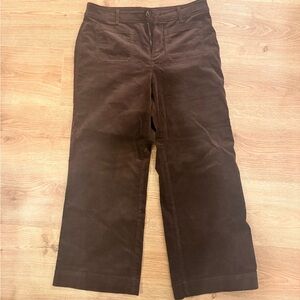 LOFT Chocolate Corduroy Trousers